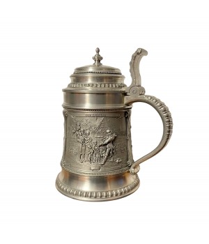 Кружка пивная, оловянная Музыканты, SKS. Германия