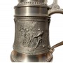 Кружка пивная, оловянная Музыканты, SKS. Германия