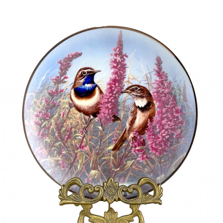 Декоративная тарелка Варакушки, Rosenthal. Германия