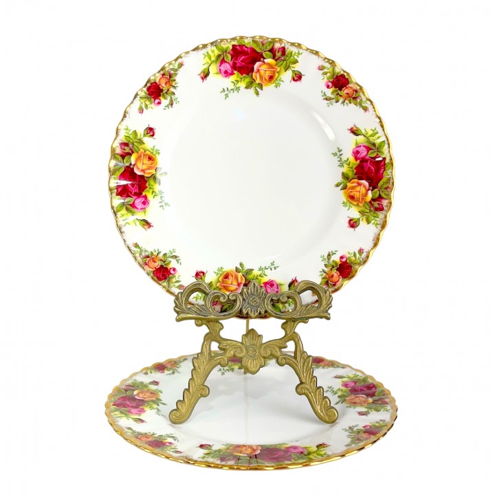 Тарелки пирожковые, Old Country Rose, Royal Albert, фарфор. Англия