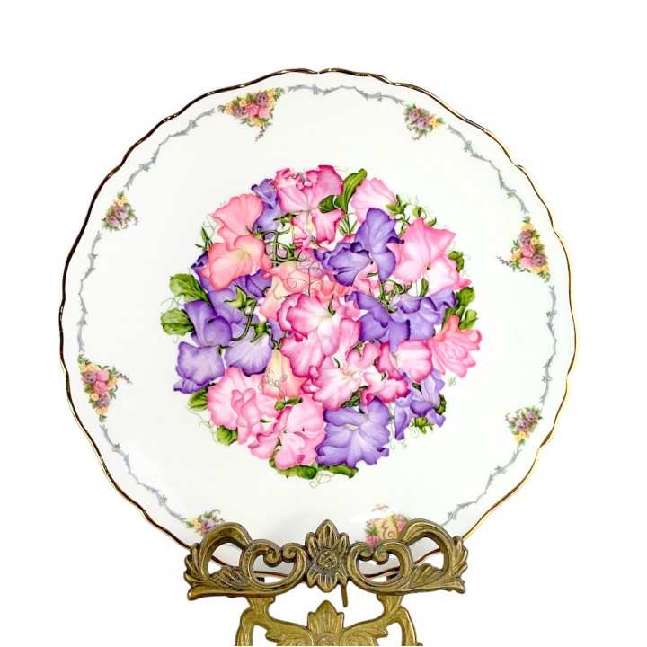 Декоративная тарелка Сладкий горошек, Royal Albert. Англия
