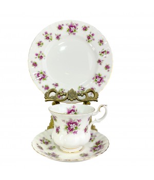 Кофейное трио Фиалки, Royal Albert. Англия