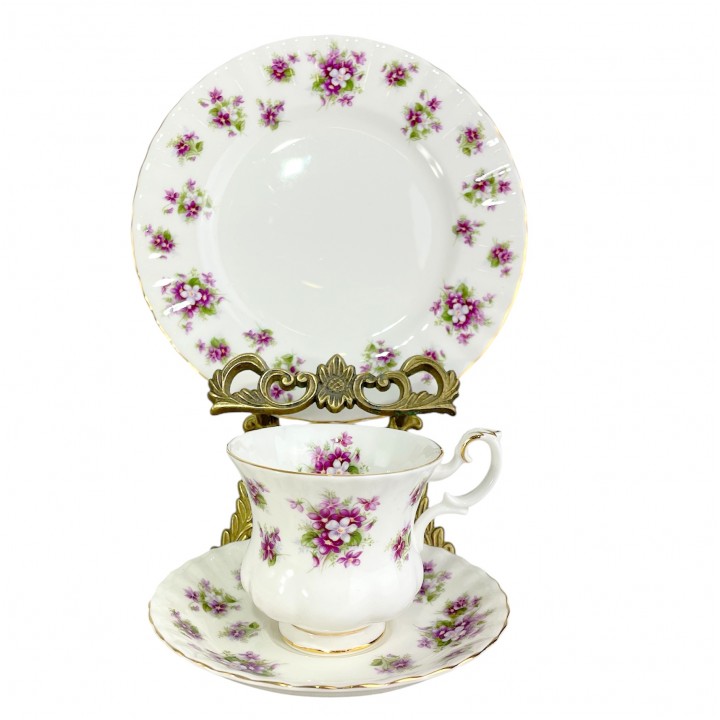 Кофейное трио Фиалки, Royal Albert. Англия