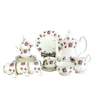 Сервиз кофейный Фиалки, Royal Albert. Англия