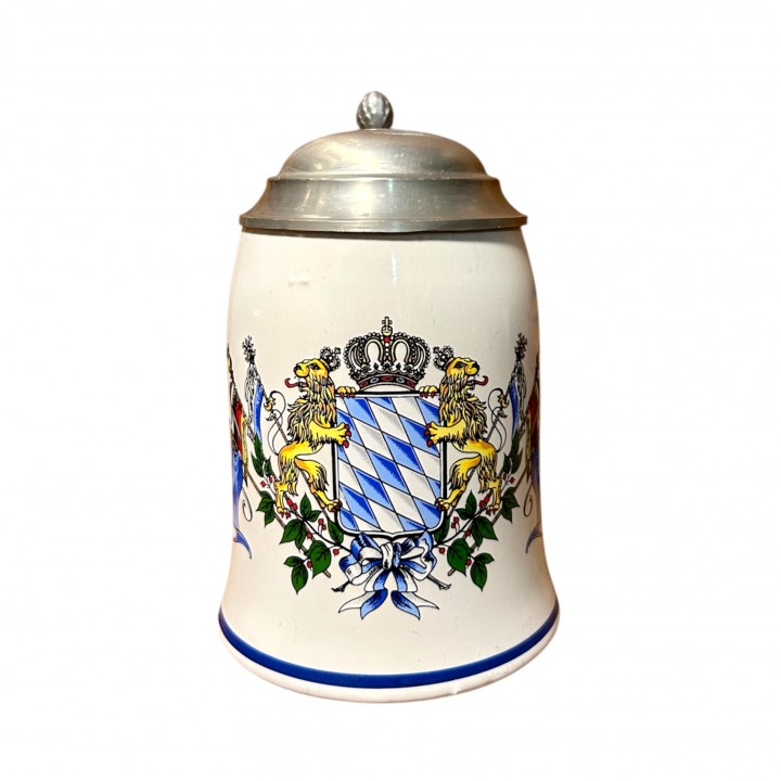 Пивная кружка с крышкой Герб. Германия