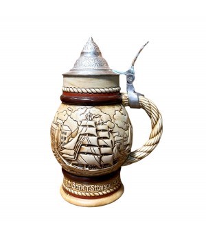 Пивная кружка с крышкой Корабль, Avon. Германия