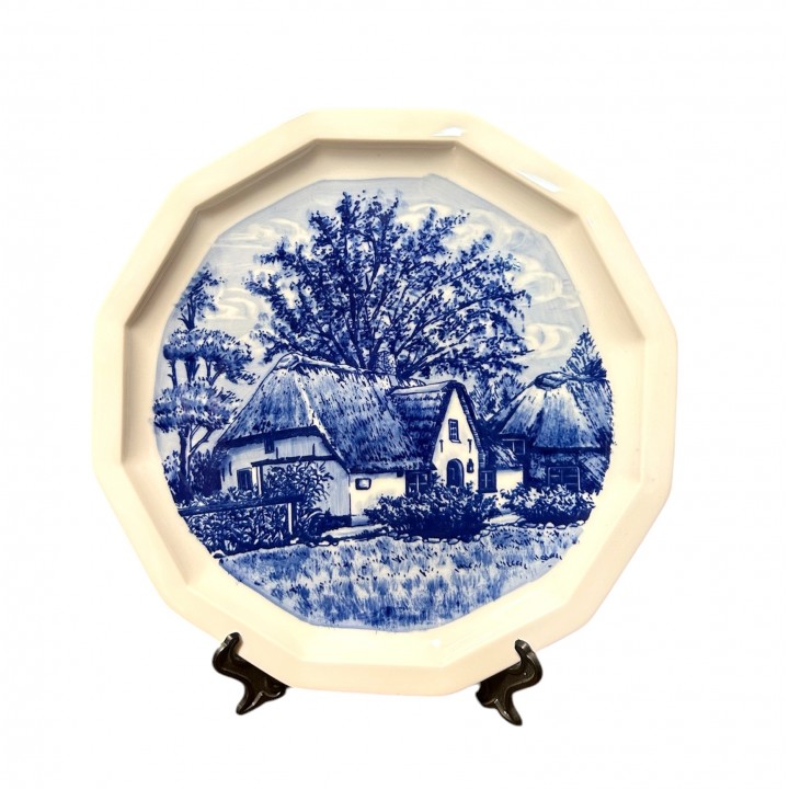Декоративная тарелка Домик в деревне, Rosenthal. Германия