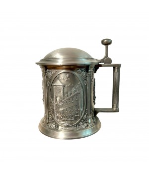  Кружка пивная, оловянная WMF. Германия