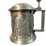  Кружка пивная, оловянная WMF. Германия