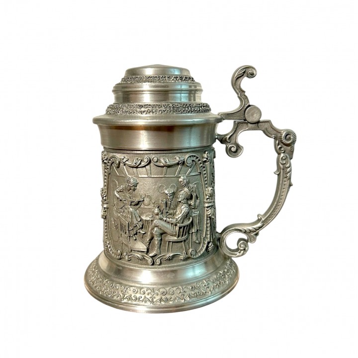 Кружка пивная, оловянная Таверна. Германия