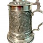  Кружка пивная, оловянная Центральная площадь, BMF. Германия