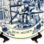 Декоративная тарелка Beim Weissen, Побелка, Delft, Делфт. Голландия