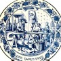 Декоративная тарелка Der Tapezierer, Обойщик Delft, Делфт. Голландия