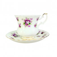 Кофейная пара Фиалки, Royal Albert. Англия
