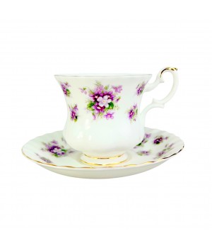 Кофейная пара Фиалки, Royal Albert. Англия