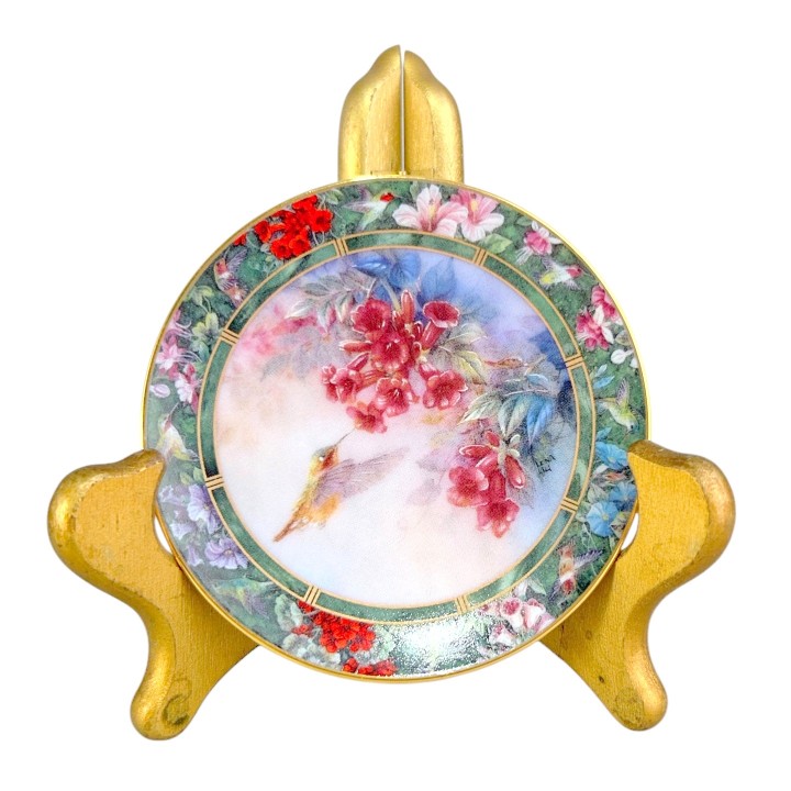  Декоративная тарелка Птицы Колибри Аллена, George, Lena Liu. США