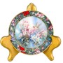  Декоративная тарелка Птицы Колибри Каллиопа, George, Lena Liu. США