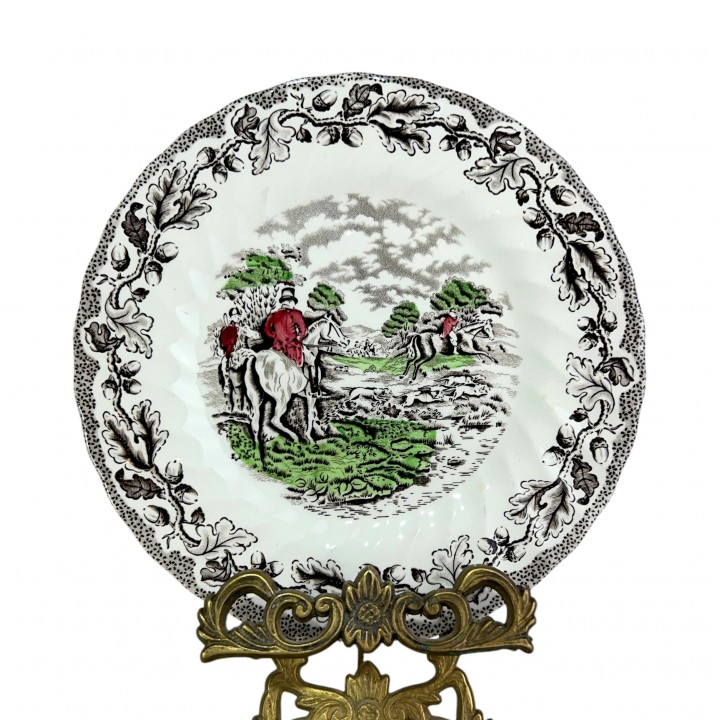 Пирожковая тарелка Myotts Country Life, Охота. Англия