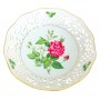 Вазочка, конфетница на ножке Rosa Indica, Schumann Arzberg, фарфор. Германия