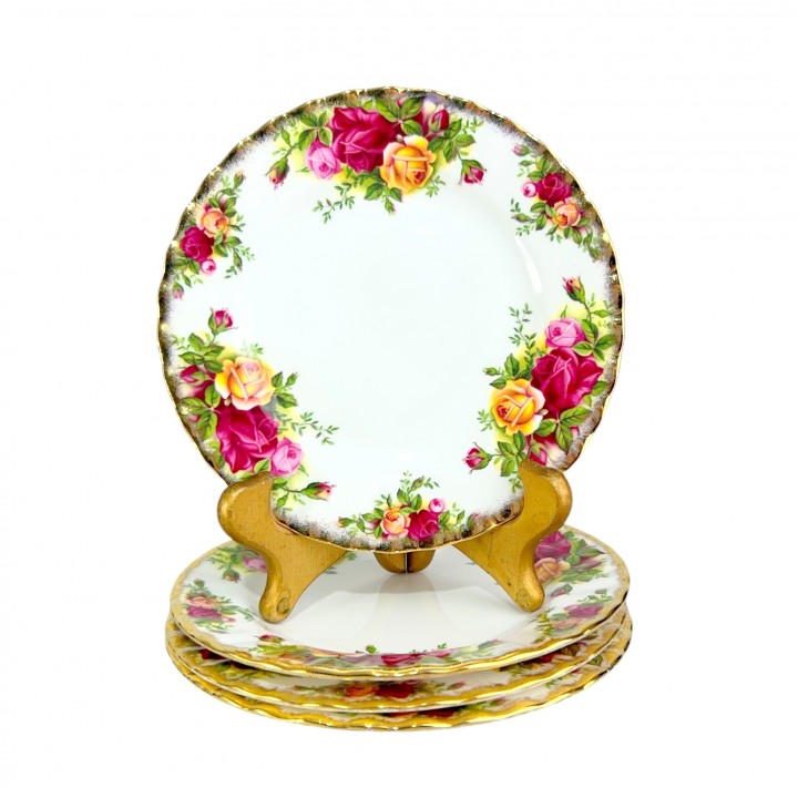 Тарелки пирожковые Old Country Roses, Royal Albert. Англия