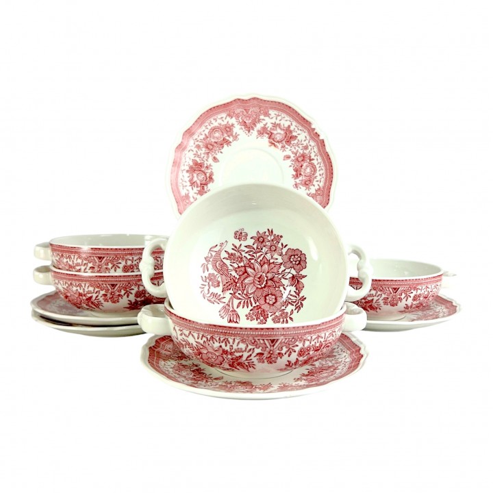 Больнницы, супницы Villeroy Boch, Fasan, красная. Германия