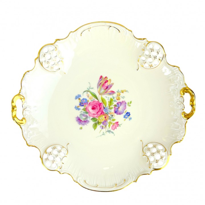 Блюдо с ручками, фарфор, Rosenthal&Elfenbein, Moliere. Германия