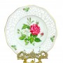 Декоративная тарелка №1 Rosa Indica, Schumann Arzberg, прорезной фарфор. Германия