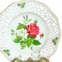 Декоративная тарелка №1 Rosa Indica, Schumann Arzberg, прорезной фарфор. Германия