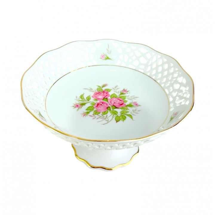 Вазочка, конфетница на ножке Rosa,  Arabella, фарфор. Германия