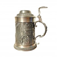 Кружка пивная, оловянная Свидание, BMF. Германия