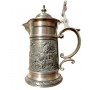 Кувшин с крышкой Пастух, олово SKS. Германия