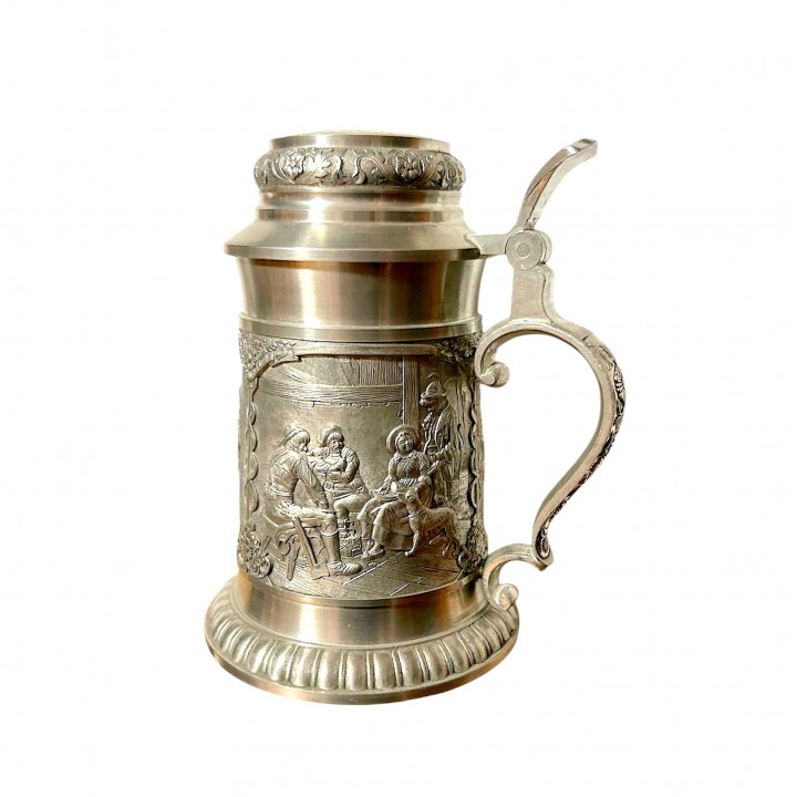 Кружка пивная, оловянная У охотника, BMF. Германия