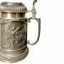 Кружка пивная, оловянная Игра на лютне, WMF. Германия
