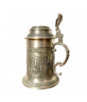Кружка пивная, оловянная После пашни, SKS. Германия