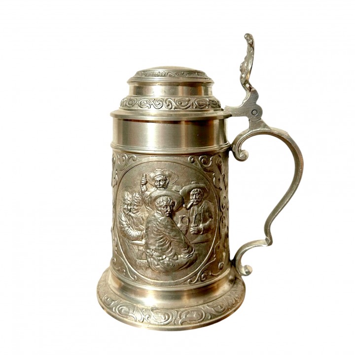 Кружка пивная, оловянная Таверна, SKS. Германия