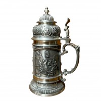 Кружка пивная, оловянная Ночной дозор, WMF. Германия
