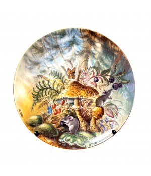 Декоративная тарелка Beerenschmaus, Lilien, Ягодный праздник. Австрия