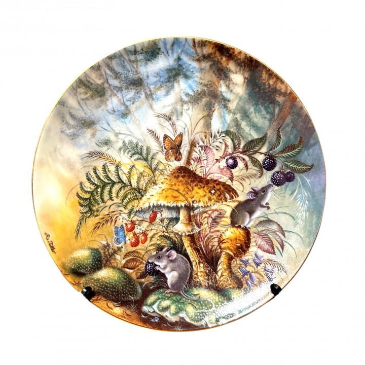 Декоративная тарелка Beerenschmaus, Lilien, Ягодный праздник. Австрия