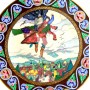 Декоративная тарелка Русские сказки Кощей несет Марью Моревну, Villeroy&Boch, Heinrich. Германия