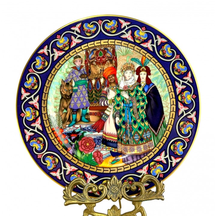 Декоративная тарелка Русские сказки Царь Берендей, Villeroy&Boch, Heinrich. Германия 