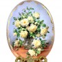 Декоративная тарелка Princess of Wales Rose, Розы принцессы Уэльса, Royal Worcester. Англия