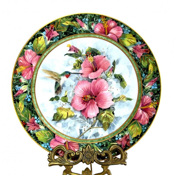 Декоративная тарелка Императорская Колибри, Royal Doulton. Англия
