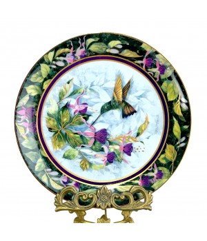 Декоративная тарелка Ягодная Колибри, Royal Doulton. Англия