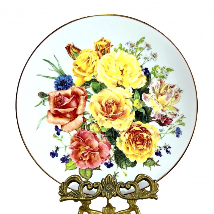 Декоративная тарелка Лучистый восход солнца, Franklin Mint. Англия