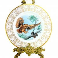 Декоративная тарелка Восточная сова Ворчун, Edward Marshall Boehm. США