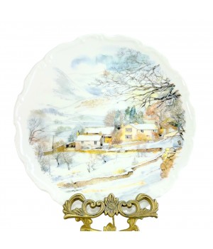  Декоративная тарелка Зима, Royal Kent. Англия