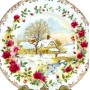 Декоративная тарелка Четыре сезона, Зима Royal Albert. Англия