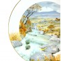 Декоративная тарелка Уединенный ручей в ноябре, Royal Worcester. Англия