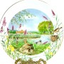 Декоративная тарелка Июль у реки, Royal Worcester. Англия