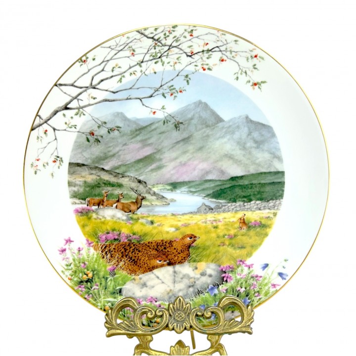 Декоративная тарелка Сентябрь, Royal Worcester. Англия